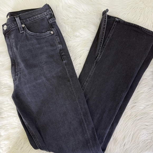 Citizens of humanity Georgia high-rise boot cut jeans Black Split Size 27 - Picture 4 of 8